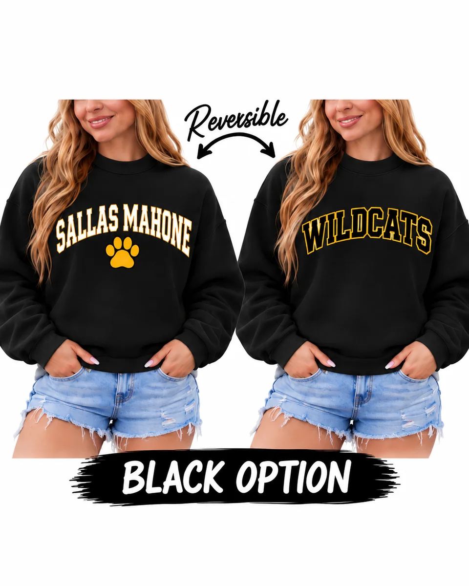 sme reversible valdosta / wildcats sweatshirt